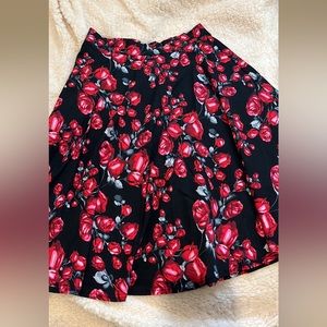 Rose patterned skirt